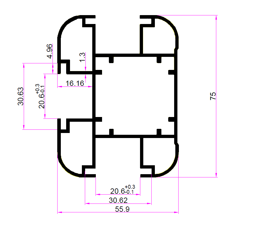 עמוד גדר אינטגרלי 56 א-6 מ' - الصورة 2