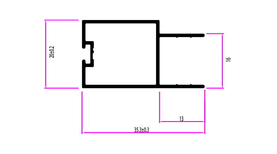 כנף מקלחון ישר א- 6 מ' – תמונה 2