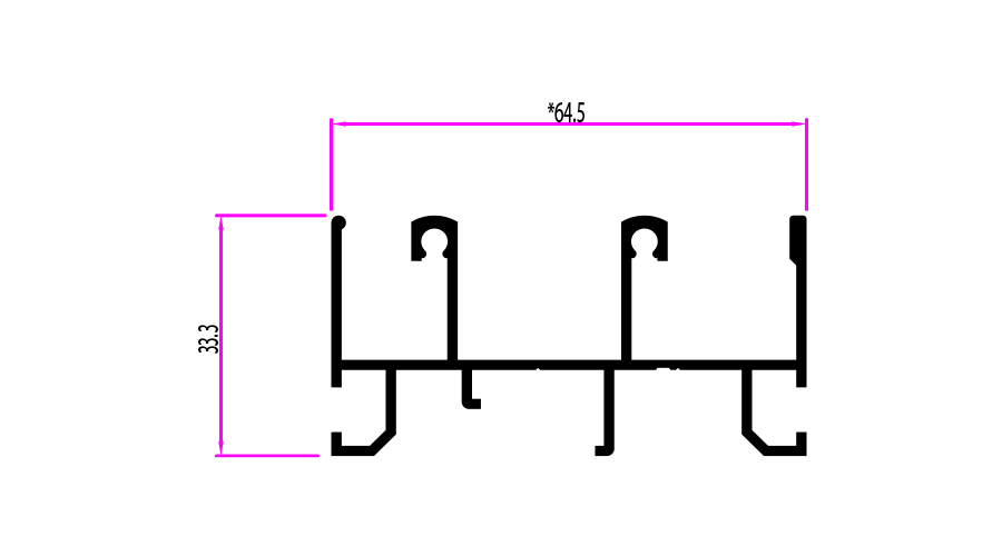מסילה עליונה 2 נתיבים 1700 א- 6 מ' - الصورة 2