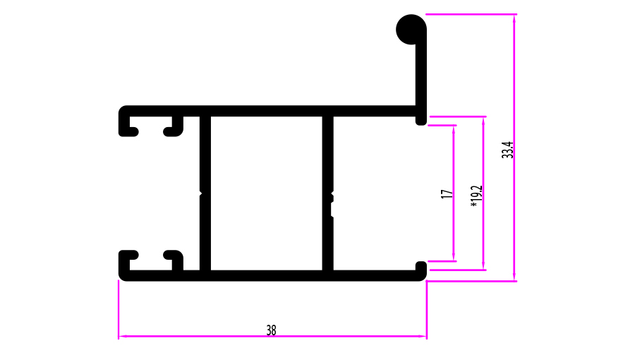 כנף צד עם ידית בידודית 1700 א- 6 מ' - الصورة 2