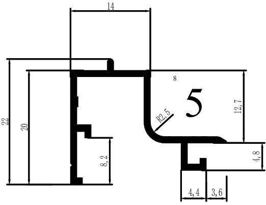 תמונת מוצר פי 7000 בידודית חור 5 א - 6 מ'