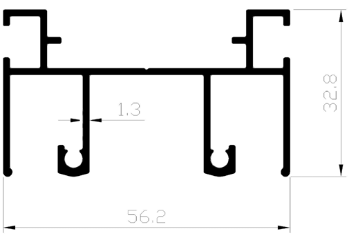 מסילה על' צרה 56 ממ 2 נת' א- 6 מ' – תמונה 2