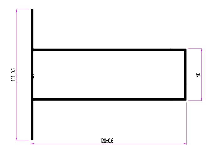 קורת חלוקה 120X40 א-7 מ' – תמונה 2