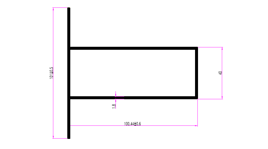 קורת חלוקה 100X40 א-5 מ' - Image 2