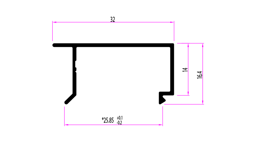סרגל זיגוג 4000 לזכוכית 4 ממ א- 6 מ' – תמונה 2