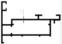 תמונת מוצר פרופיל לשינוי כוון זיגוג 4900 א- 6 מ'