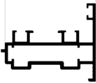 תמונת מוצר פרופיל לשינוי כוון זיגוג 4900 א- 6 מ'