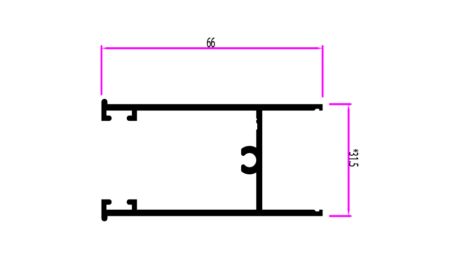 כנף על' תח' לזיגוג בידודית 9000 א- 6 מ' – תמונה 2