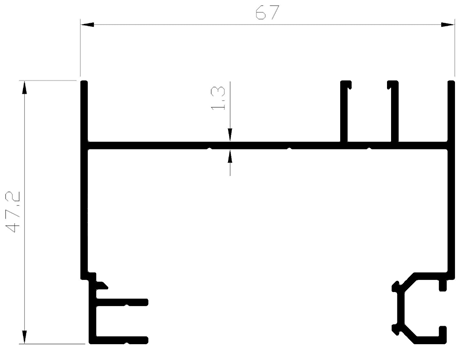מזוזה מורחקת 2 נת' כנף פנימית 1700 א- 6 מ' – תמונה 2
