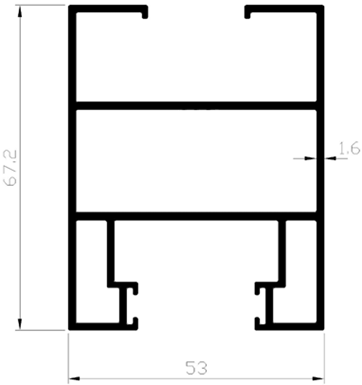 כנף-צד לזיגוג 6-14 ממ 9200 א- 6 מ' – תמונה 2