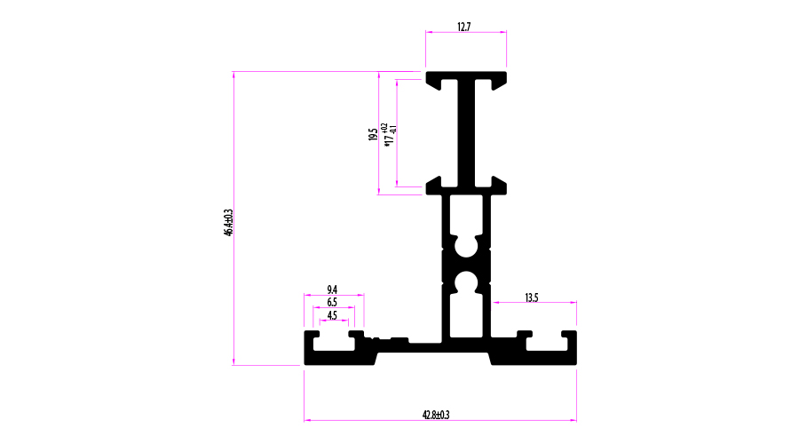 חציץ צר 4300 (43 ממ) א- 6 מ' – תמונה 2