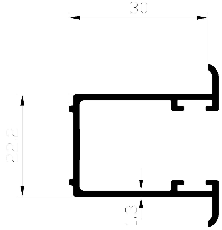 מסילת תריס שקועה לשלב מיני ומידי א-6 מ' - الصورة 2