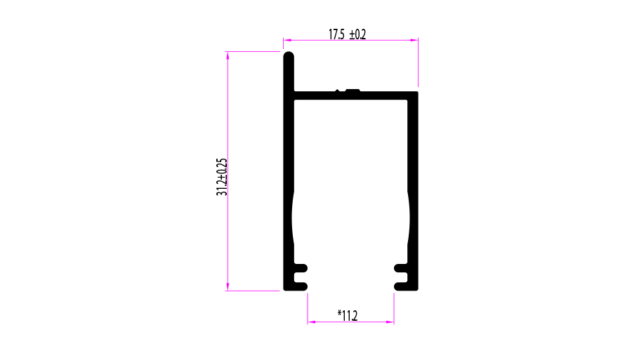 מסילת תריס עם רגל 31.2X17.5 – תמונה 2