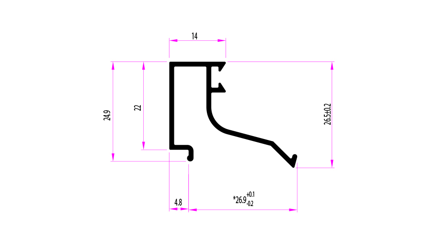סרגל זיגוג עד 20 ממ א- 6 מ' - الصورة 2