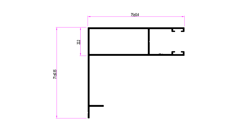 מסילת תריס צד 75X22 שלב מיני ומידי א-6 מ' – תמונה 2