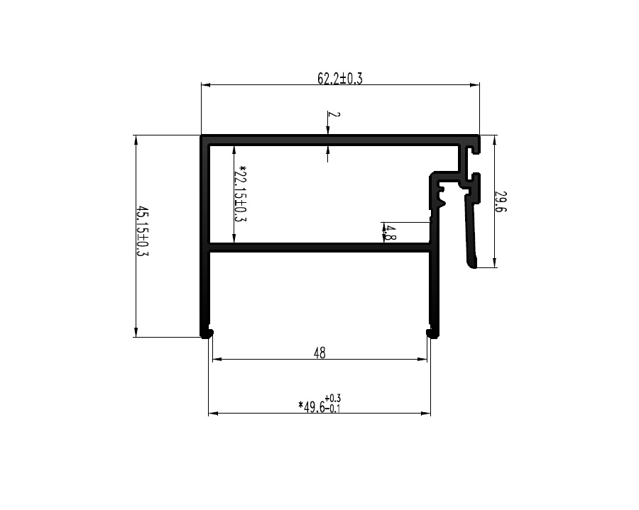 שולב לזיגוג 41-45 ממ 9200 א- 6 מ' – תמונה 2