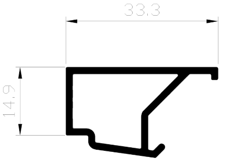 סרגל זיגוג לכנף-זיגוג 4900 17-22 ממ – תמונה 2