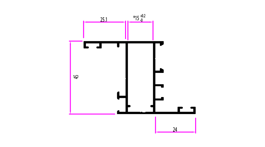 משקוף עם הלבשה אינטגרלית 4500 א- 6 מ' – תמונה 2