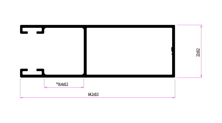 מסילת תריס 65 ממ (ללא-שיניים) א-6 מ' – תמונה 2