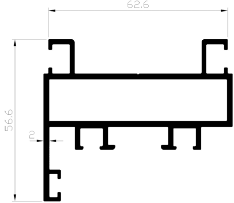 משקוף צר עם הלבשה 4900 א- 6 מ' - الصورة 2